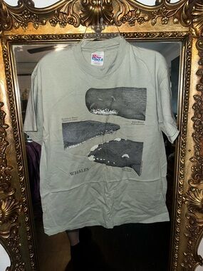 Vintage Whales Graphic Short-Sleeve Tee